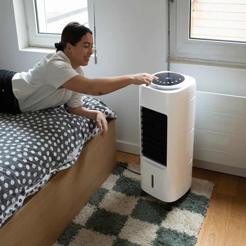 FreshOne Polara — Bedienung vom Bett per Fernbedienung oder Touchscreen